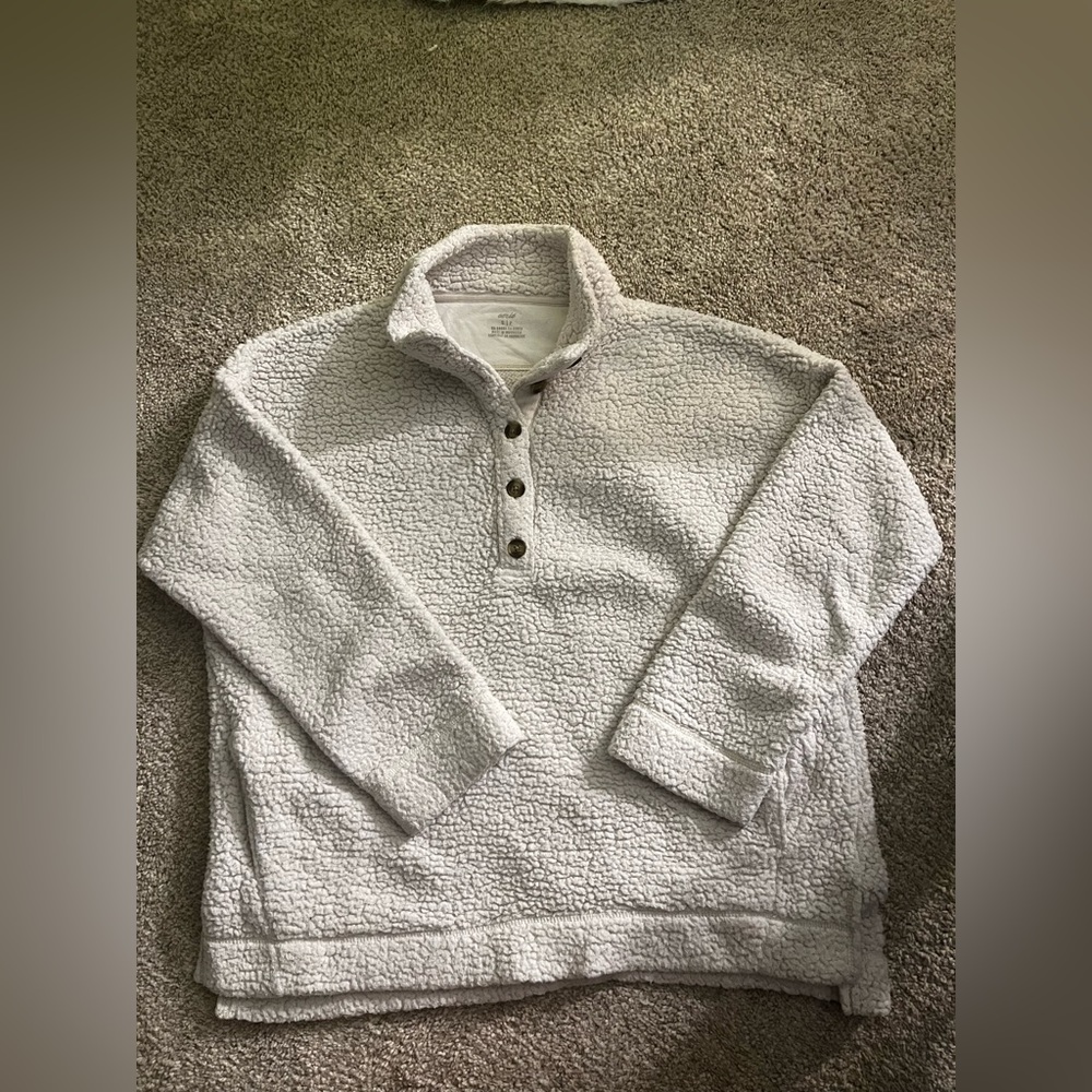 Aerie Button Up Sherpa